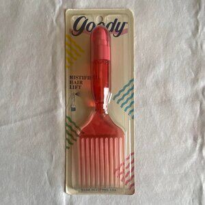 Vintage 1980s Red Goody Mistifier Hairspray Hair Lift Pick - Old Store Stock